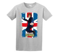Austin Powers Collection Poster T-Shirt Mens Gray Tees Unisex Shirt M