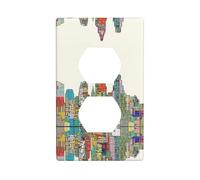 Austin Texas Couvercles de prise électrique, taille standard, 11,4 x 7 cm, thermoplastique polycarbonate incassable