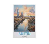 Austin, Texas,for Children 1000 Pieces Bois Puzzle Jigsaws, DIY Casual Puzzles Toys, for Adults and Teenagers Unique Gifts Toys(75x50cm)-AK18