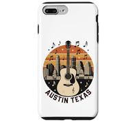 Austin Texas Guitare Skyline Retro Music Art Coque pour iPhone 7 Plus/8 Plus