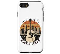 Austin Texas Guitare Skyline Retro Music Art Coque pour iPhone SE (2020) / 7/8