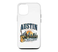 Austin Texas Live Music Capital Guitare Vintage Style Coque pour iPhone 12/12 Pro