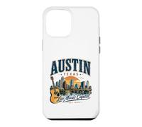 Austin Texas Live Music Capital Guitare Vintage Style Coque pour iPhone 12 Pro Max