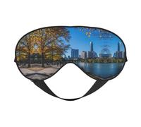Austin Texas - Masque de sommeil soyeux pour les yeux - Pour homme et femme - Pour voyage, sommeil et relaxation