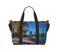 Austin Texas Print Sac de gym polyvalent de voyage, idéal pour les affaires, le sport, les séjours de week-end, Noir, taille unique, noir, One Size
