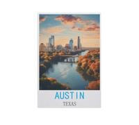 Austin, Texas,Puzzle 1000 Pièces, Puzzles en Papier, Jouets Éducatifs pour Enfants Adultes Cadeau d'anniversaire(38x26cm)-AM67