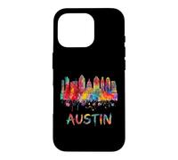 Austin Texas Skyline Aquarelle Paysage Urbain Art Coque pour iPhone 16 Pro