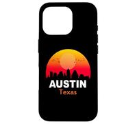 Austin Texas State USA Vintage Sunset Retro City Skyline Coque pour iPhone 16 Pro