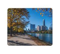 Austin Texas - Tapis de souris rectangulaire pour ordinateur, antidérapant, 25,4 x 30,5 cm, 20,9 x 24,1 cm