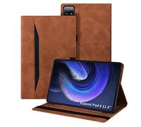 Austin Xiaomi Pad 6/Xiaomi Pad 6 Pro 11" Tablet Case, Cuir PU Classique, Analyse de Rentabilisation pour Xiaomi Pad 6/Xiaomi Pad 6 Pro, Brun