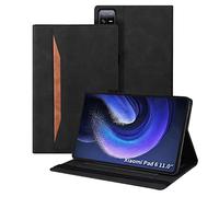 Austin Xiaomi Pad 6/Xiaomi Pad 6 Pro 11" Tablet Case, Cuir PU Classique, Analyse de Rentabilisation pour Xiaomi Pad 6/Xiaomi Pad 6 Pro, Noir