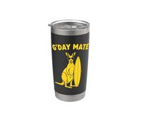 Australia Day Kangourou Australian Surfer Surf G'day Mate Gobelet isotherme en acier inoxydable double paroi