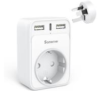 Australia Plug Adapter,EU to AU Adapter with 2 USB & 1 USB-C Port Adapted to AU Plug Adapter Argentina Plug France Plug to Australia New Zealand Argentina China Travel Adapter Type I