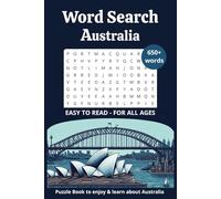 Australia Word Search Puzzle Book: An Australian word find featuring Animals, Aussie Slang, Icons, Culture and more | Easy to Read Print | 650+ Words | Travel Size Gift for Adults, Students, Seniors
