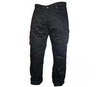 Australian Bikers Gear Pantalon de Moto Cargo Noir 40R UK (50R EU)