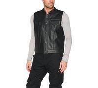 Australian Bikers Gear Veste de Moto en Cuir Noir SOA Sons of Anarchy style EU 48 (M)