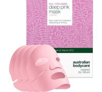 Australian Bodycare Masques pour le visage B12 + Collagen Deep Pink Mask 4 Pce 4 Pce