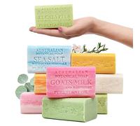 Australian Botanical Soap, Lot de 8 savons à l'huile végétale pure, lot varié de 8 barres de savon | 187 g - Barres de savon à ingrédients naturels | Tous types de peau | Infusé au beurre de karité
