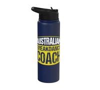 Australian Breakdance Coach Australie Drôle Australien Stainless Steel Insulated Water Bottle