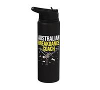 Australian Breakdance Coach Squelette Dancing Australian Stainless Steel Insulated Water Bottle