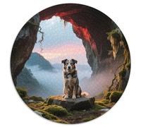 Australian Cattle Dog, Puzzle Immersif Circulaire Avecchien de Compagnie, 1000 Pièces pour Adultes en Quête De Concentration 1000pcs (67.5x67.5cm)
