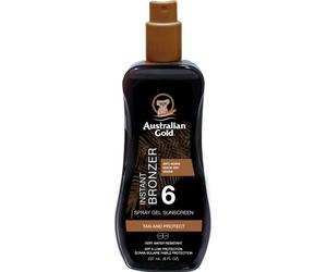 Australian Gold Écran Solaire IP6 Spray Gel Avec Agent Bronzant 237ml