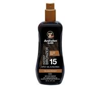 Australian Gold Écran Solaire IP15 Spray Gel Avec Agent Bronzant 237ml