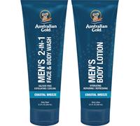Australian Gold Men's face and body wash 250 ml + body lotion 250 ml