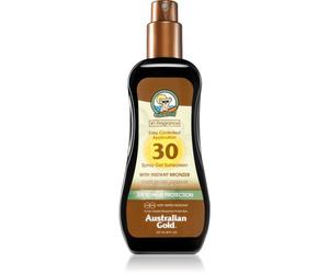 Australian Gold Spray Gel Sunscreen With Instant Bronzer gel protecteur teinté SPF 30 237 ml