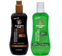 Australian golden dark tanning accelerator spray gel + aloe after sun