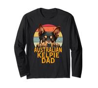 Australian Kelpie Dad Dog Retro Funny My Dogs are My Cardio Manche Longue