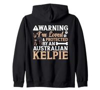 Australian Kelpie Lover Dog Owner Avertissement Australian Kelpie Sweat à Capuche