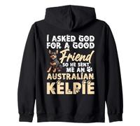 Australian Kelpie, propriétaire d'un animal de compagnie et ami, Australian Kelpie Sweat à Capuche