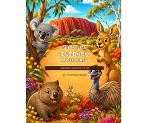 Australian Outback Adventures: Animal Colouring Book for kids