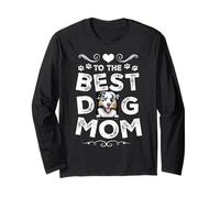 Australian Shepherd Best Dog Mom Dogs Lovers Mothers Day Manche Longue