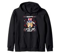 Australian Shepherd Dog Patriotic American 4th of July Sweat à Capuche