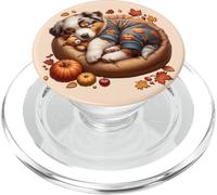 Australian Shepherd for Fall Women for Autumn Aussie Dog Mom PopSockets PopGrip pour MagSafe