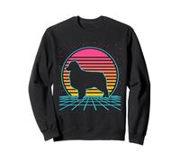 Australian Shepherd Retro Vintage 70s 80s Style Dog Lover Sweatshirt