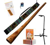 Australian Treasures - Didgeridoo Mahogany PRO Series 147cm incluant sac ikat, DVD, cire d'abeille, housse d'embouchure, support pour didgeridoo