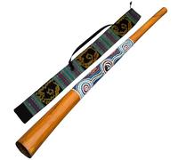 Australian Treasures - DIDGERIDOO NATURAL PAINT: didgeridoo en teck incluant un sac en nylon pour didgeridoo