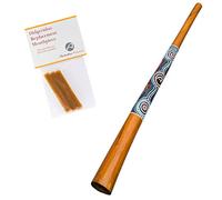Australian Treasures - Didgeridoo pour débutants - bois - dotpaining - y compris la cire d'abeille