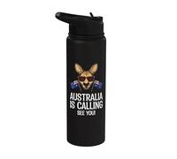 Australie appelle See You Australian Flag Australia Stainless Steel Insulated Water Bottle