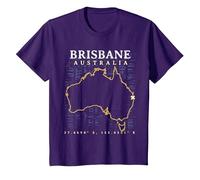 Australie Brisbane T-Shirt, Enfant, Violet, 6 Ans