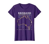 Australie Brisbane T-Shirt, Femme, Violet, S