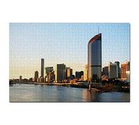 Australie CityCat Ferry La Brisbane River Brisbane Puzzle 1000 Pièces Adultes Oeuvre de Jeu Voyage Souvenir Bois