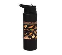 Australie Day Kangourou Australian Straya Love Australia Stainless Steel Insulated Water Bottle