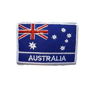 Australie drapeau bannière - Ecusson thermocollant patches appliques, Taille: 5 x 7,4 cm