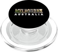 Australie Melbourne City Skyline Inside Bold Letters Aussie PopSockets PopGrip pour MagSafe