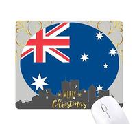 australie, oceanie pays symbole mark motif du drapeau national la nuit de noël, tapis de souris en caoutchouc