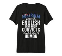 Australie où Les Anglais Ont envoyé Leurs condamnés australiens T-Shirt Haut de Gamme